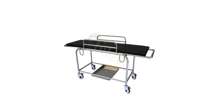 小四轮担架车SLV-B4305S Stainless-steel Stretcher with Four Castors