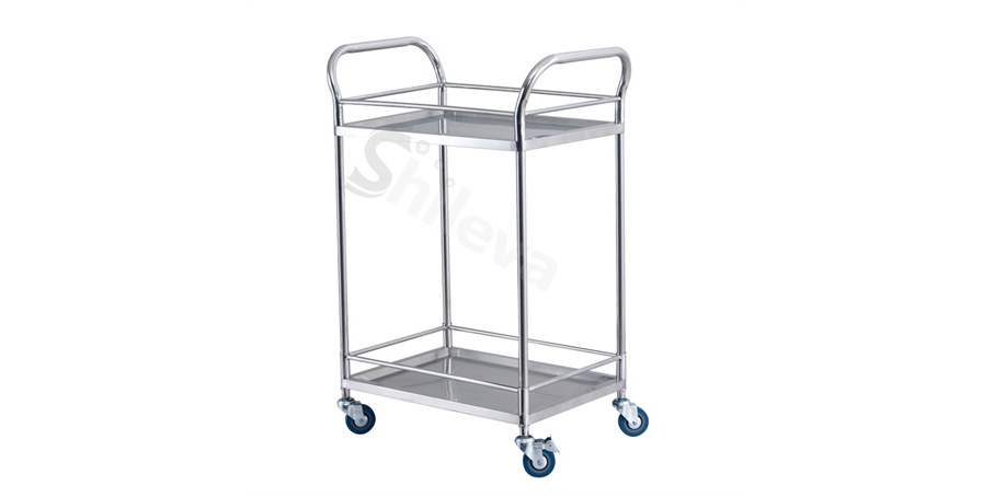 两层器械车SLV-C4001 Treatment Trolley with two shelves