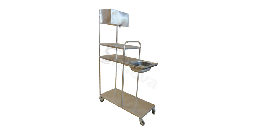 不锈钢洗头车SLV-E4018 Shampoo Cart 不锈钢洗头车SLV-E4018 Shampoo Cart