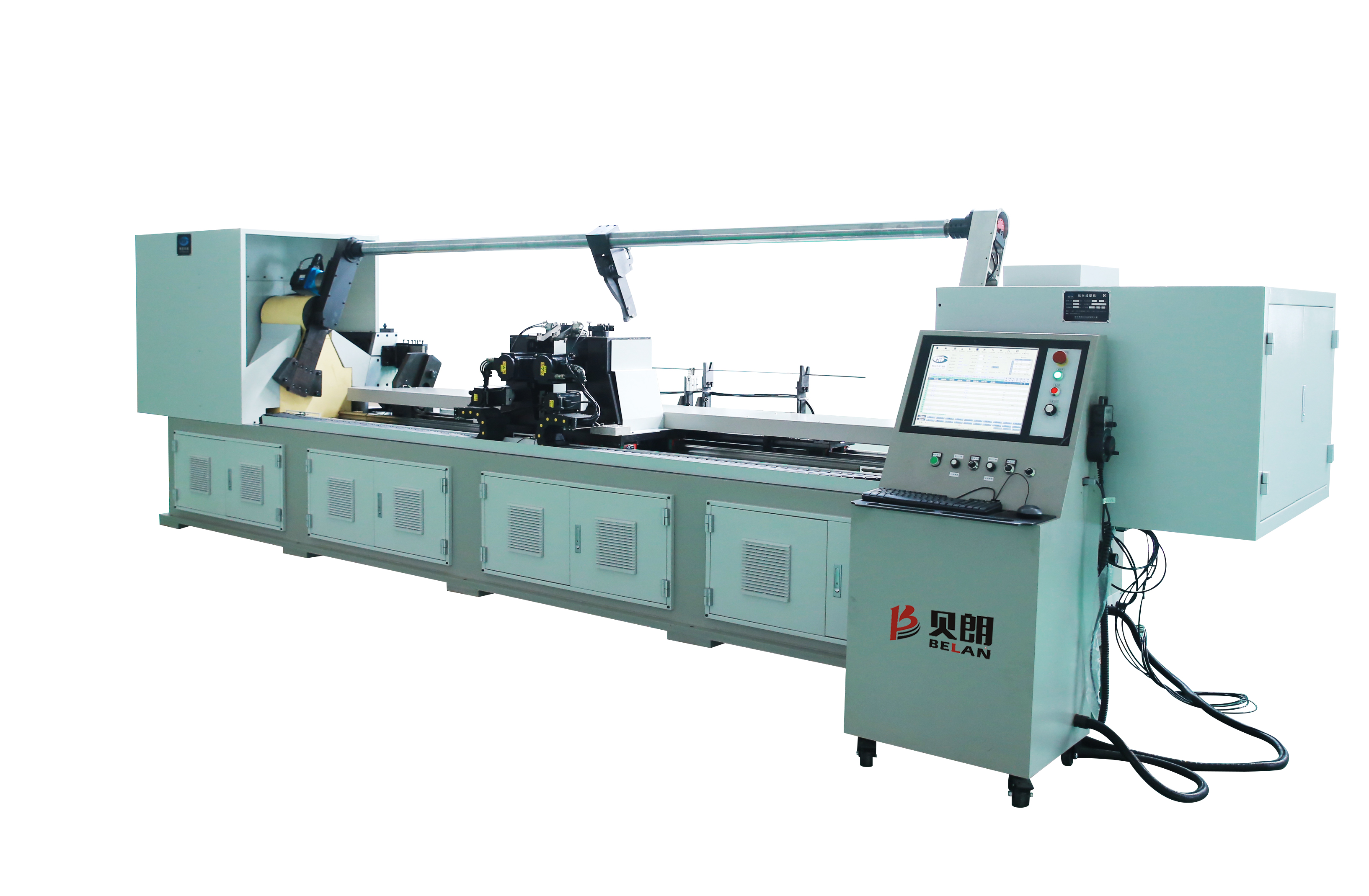 貝朗雙頭折彎?rùn)C(jī)生產(chǎn)汽車長(zhǎng)桿零部件，是個(gè)好幫手！