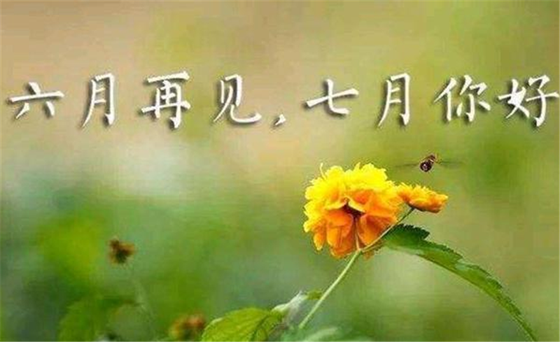 六月再見、7月你好